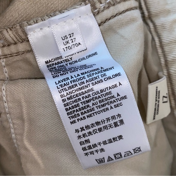 BDG Urban Outfitters Skater Baggy Distressed Khaki/Bone Size 27 Jeans Pants - Picture 9 of 9